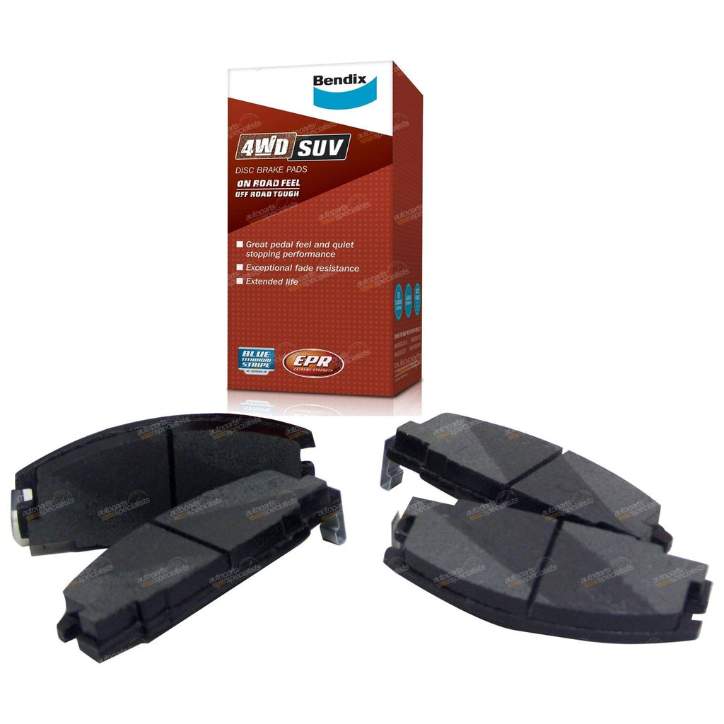 Front Disc Rotors + Bendix Brake Pads for Jackaroo UBS17 UBS55 (1988–1992)