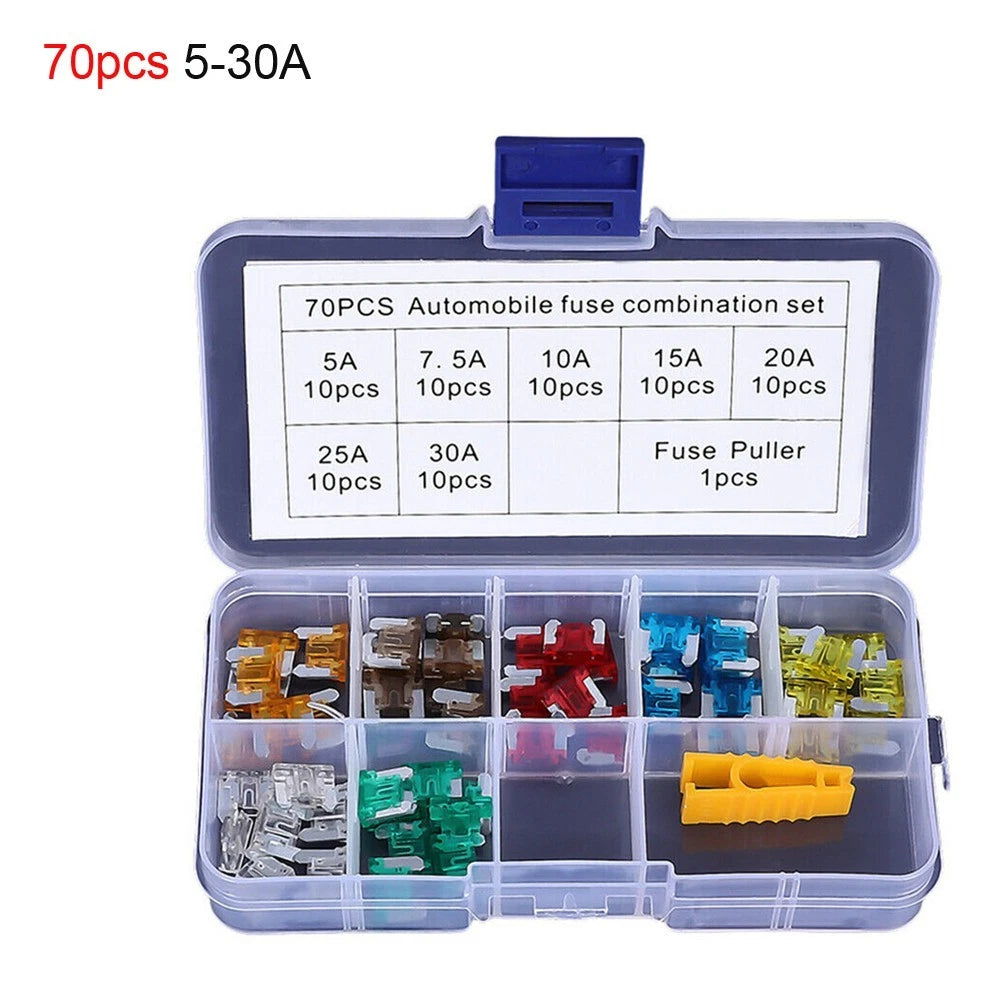 70-Piece Fuse Assortment for Various Applications