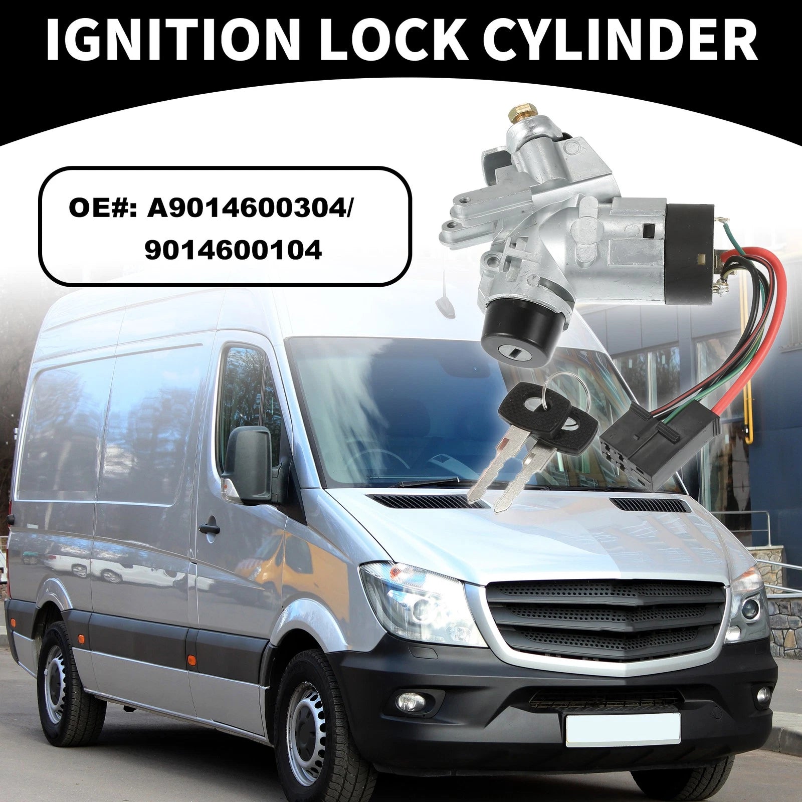 Ignition Switch Lock Cylinder Replacement for Mercedes Sprinter (2000–2023)