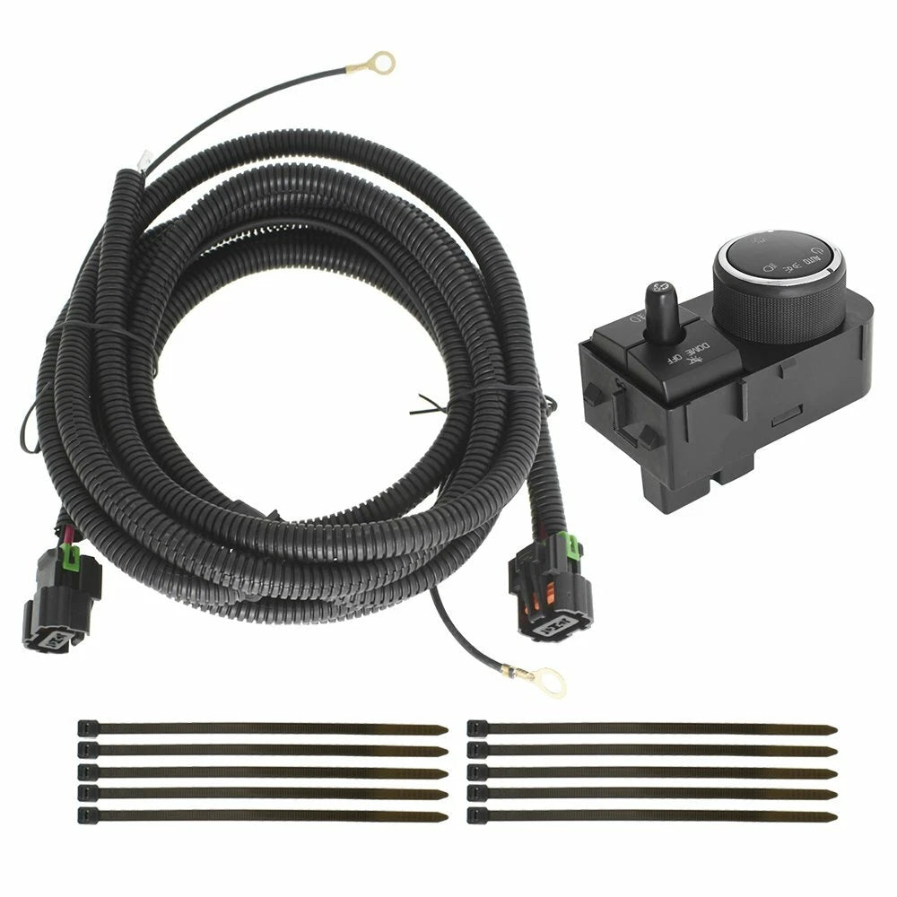 Fog Light Wiring Harness & Switch for Chevy Silverado/GMC Sierra (2007–2014)