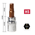 1/4 Inch Hex Socket Bit Set for H3 H5 H6 H8 (1Pcs)