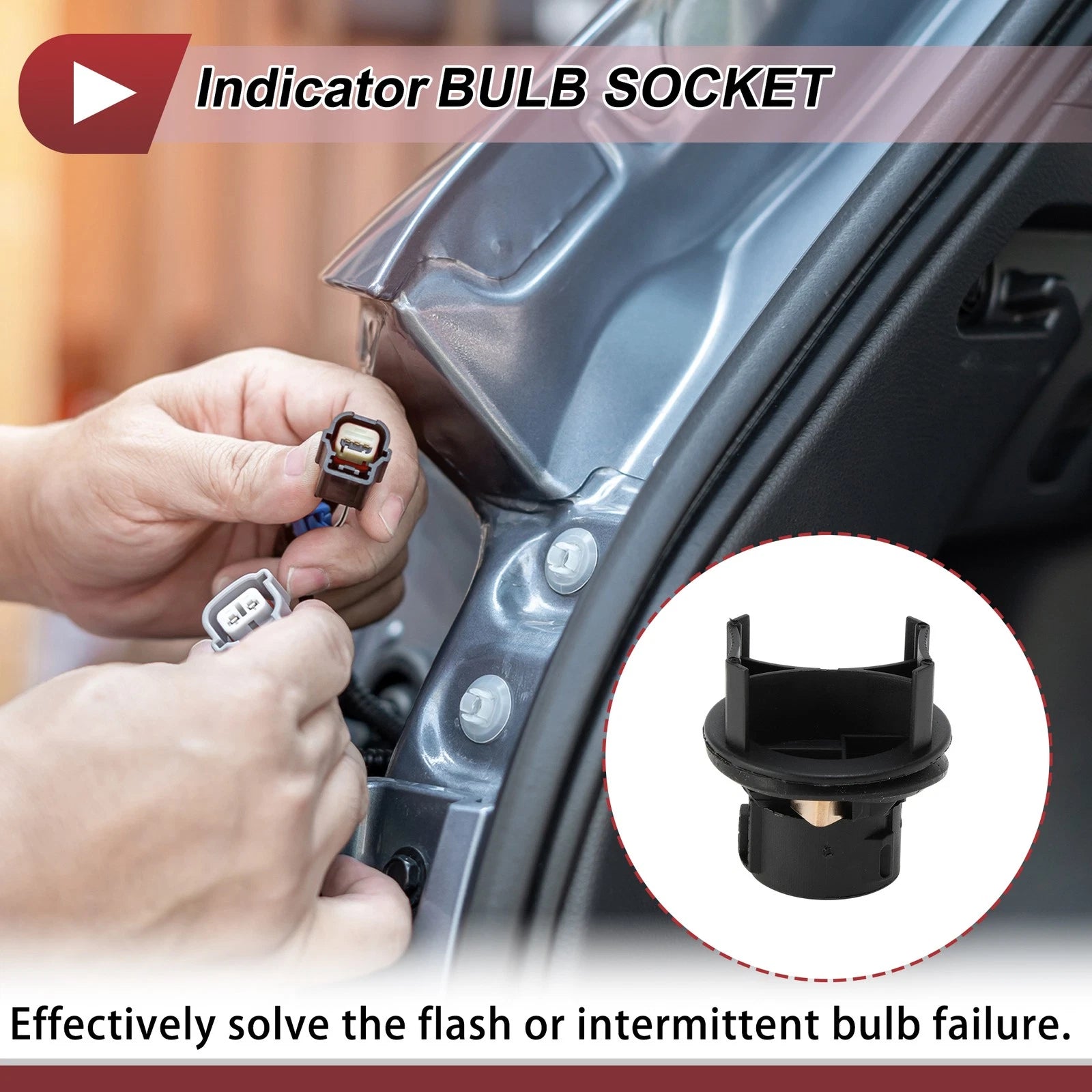 Indicator Light Socket Replacement for Ford Focus C-Max Fiesta (2006–2013)