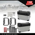 36L Hard Saddlebag Box Trunk for Motorcycle with Support Racks (Fits )