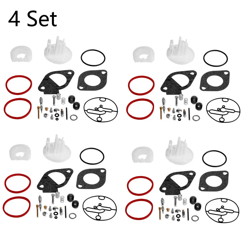 Set of 4 Carburetor Rebuild Kits 796184 for Briggs & Stratton (Nikki)