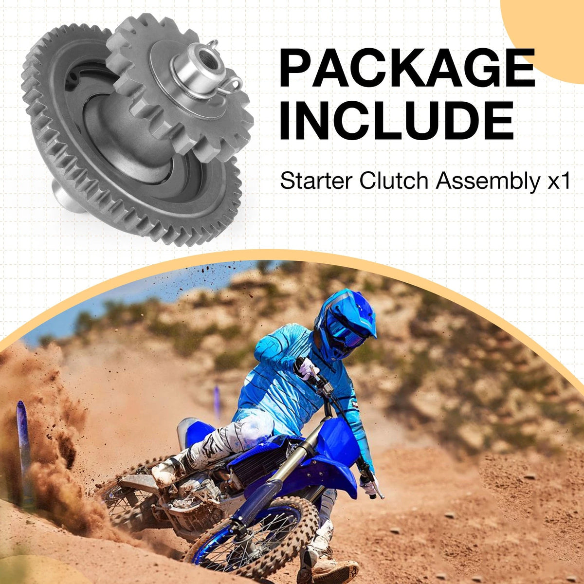 Starter Clutch Assy for Yamaha YZ450F/WR450F (2018–2023) BR9-15570-20-00