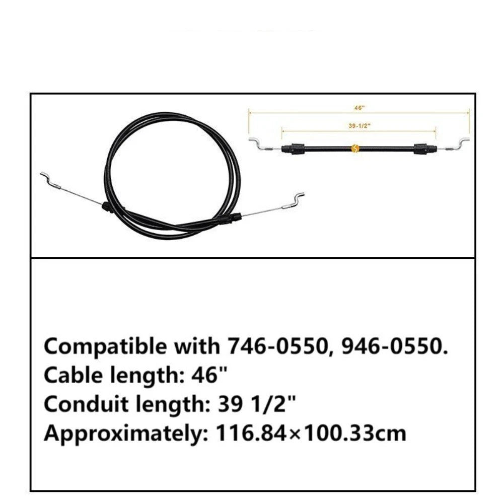 Control Cable for Lawn Mowers (7460550, 9460550)