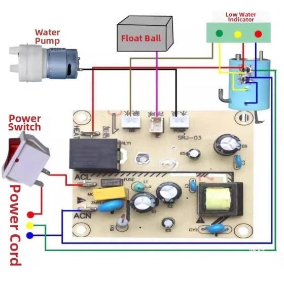 Lower Bucket Water Dispenser Control Board for SRJ 03