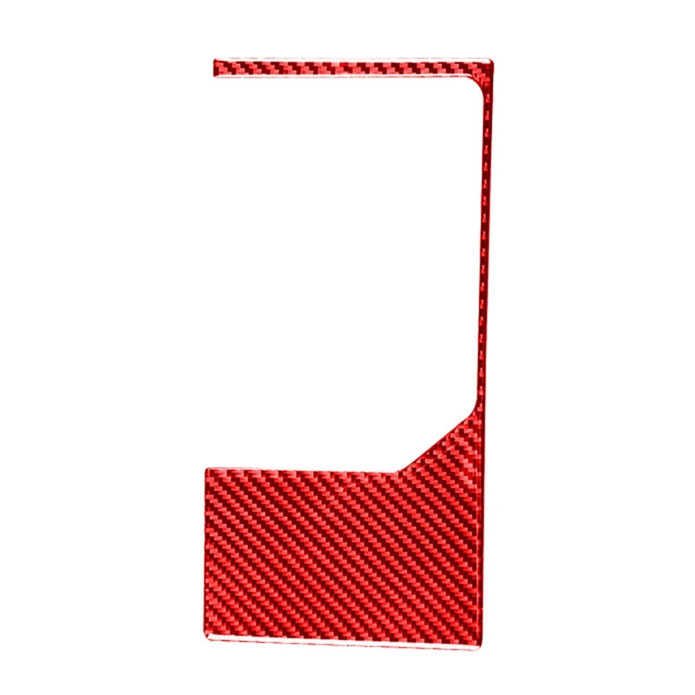 Carbon Fiber Red Gear Shift Panel Outer Frame Trim For Toyota Tundra 2014-2021