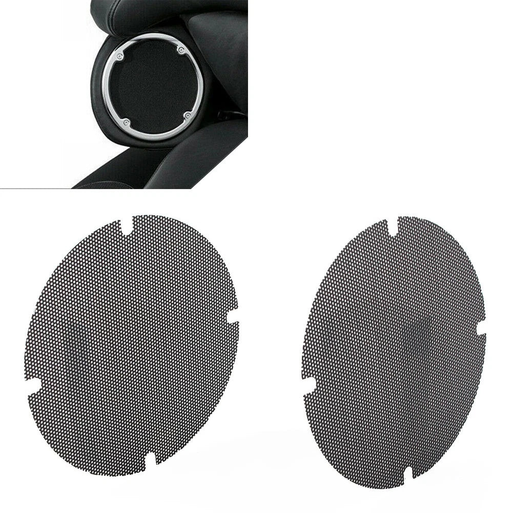 Black Rear Passenger Speaker Grill Mesh Covers for Harley Touring FLHTCU (2014–Up)