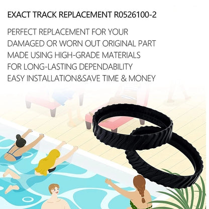 2X Rubber Tire for Zodiac MX8 MX6 Pool Cleaner