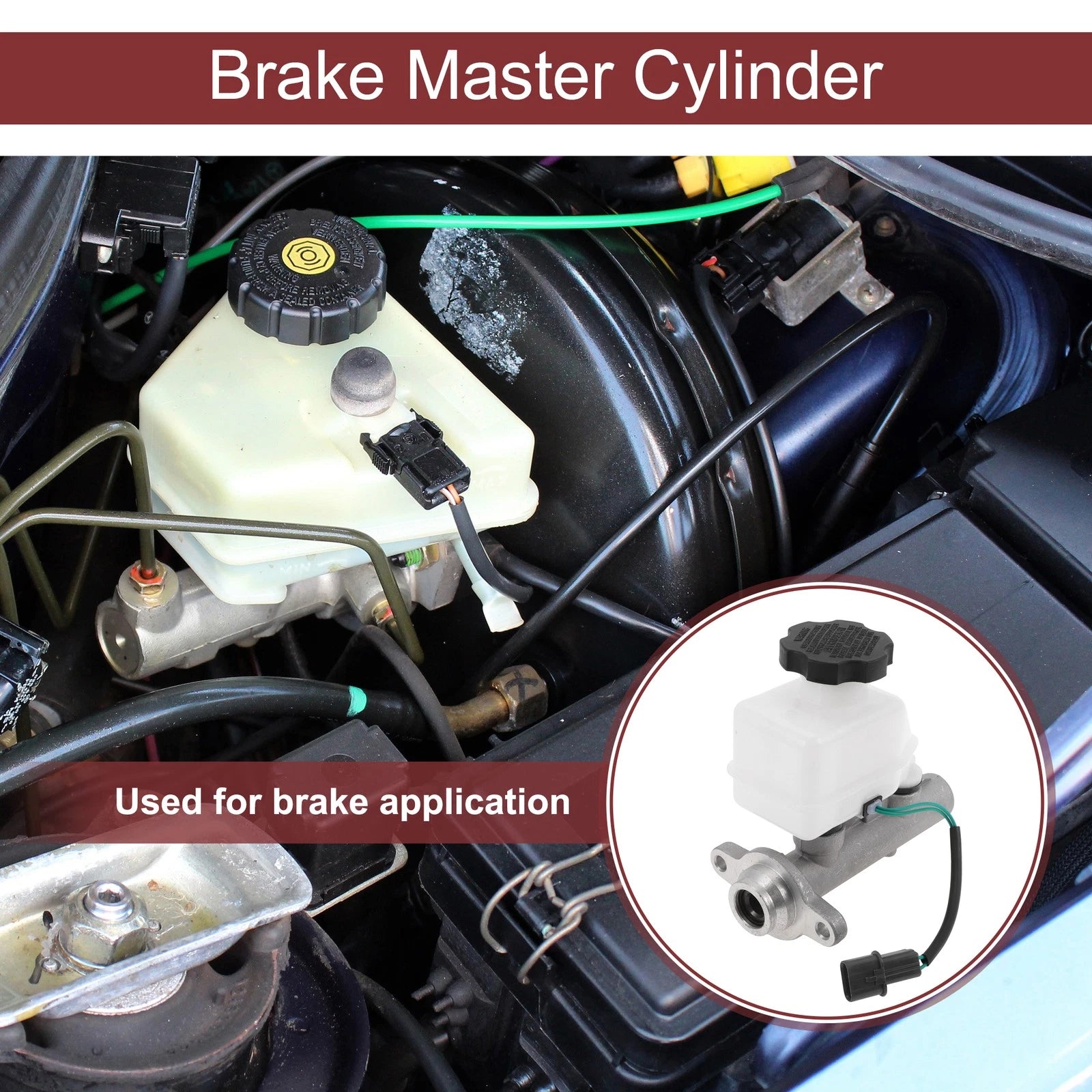Brake Master Cylinder With Reservoir for Hyundai Accent (1995–1996)