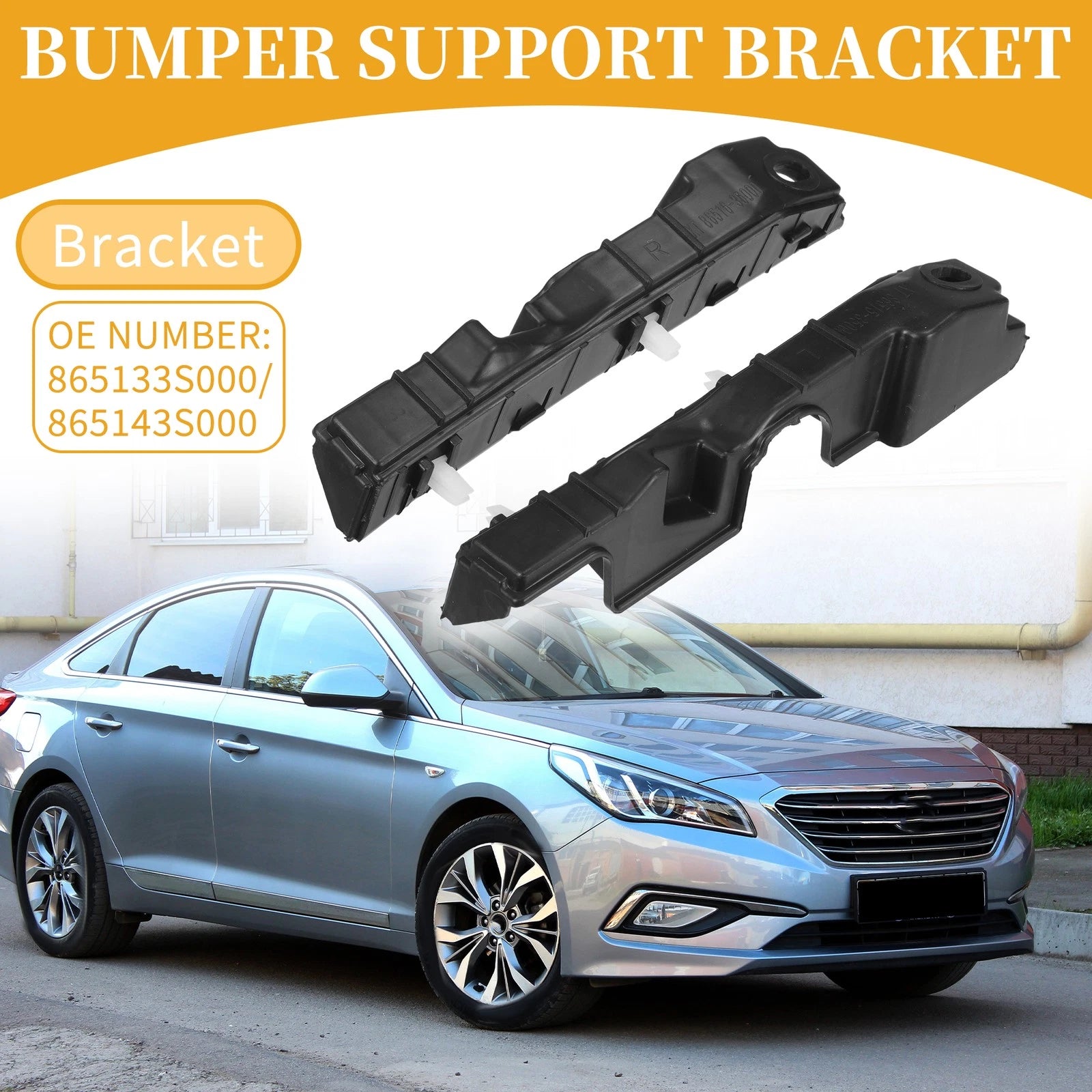 Front Bumper Support Bracket LH RH Side Replacement for Hyundai Sonata 2011–2015