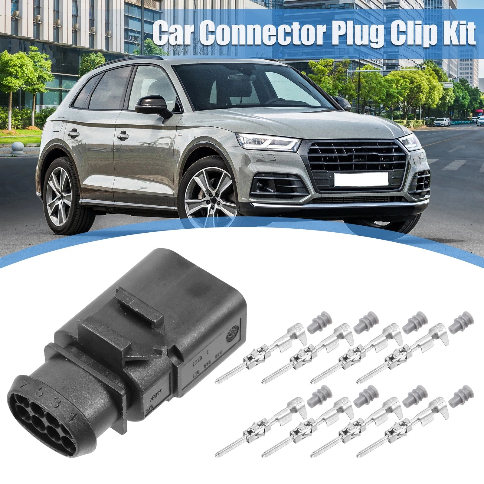 8 Pin Sealed Connector Plug Kit for VW Audi (2005–2018)