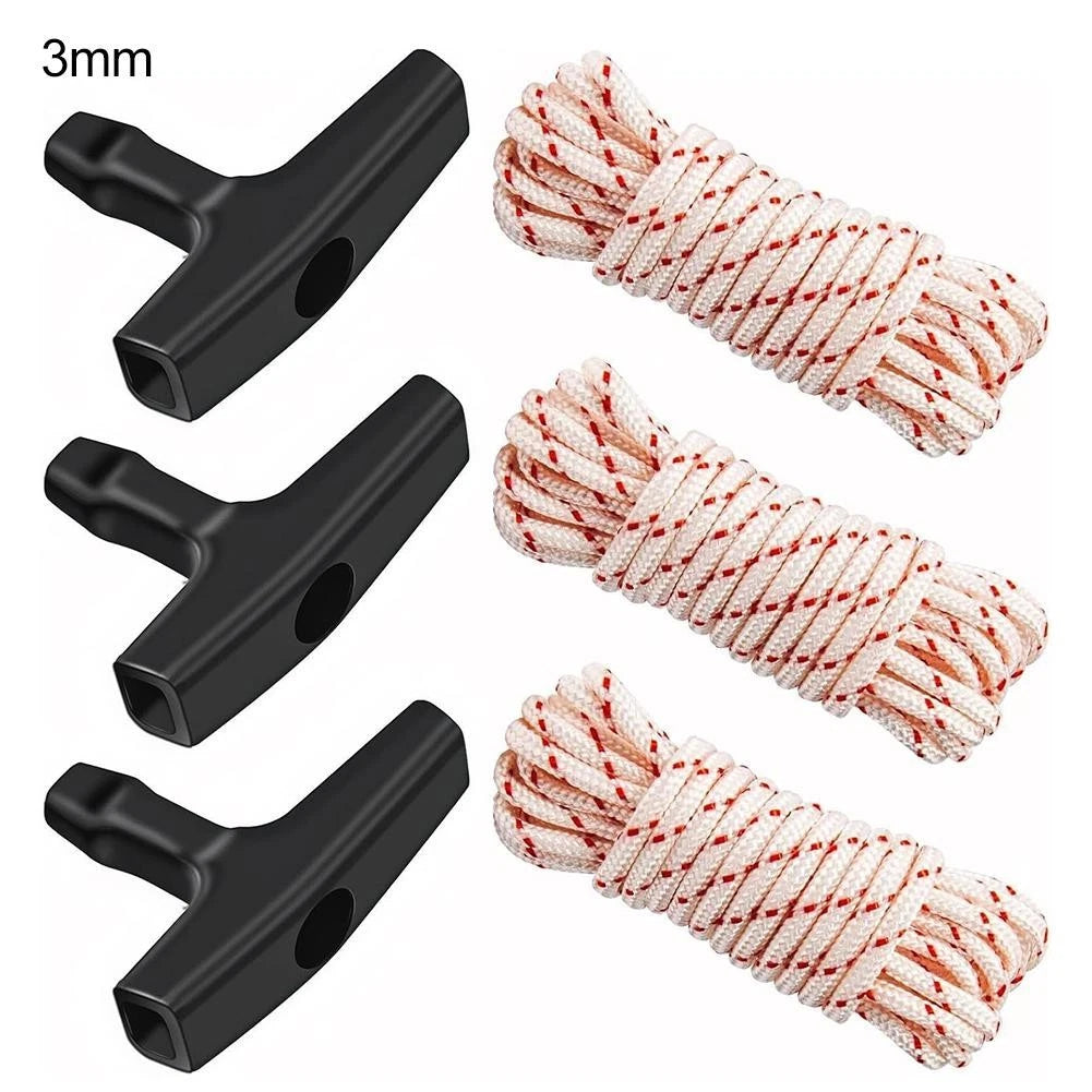 Starter Rope and Handle Kit for Lawn Mower (3pcs)
