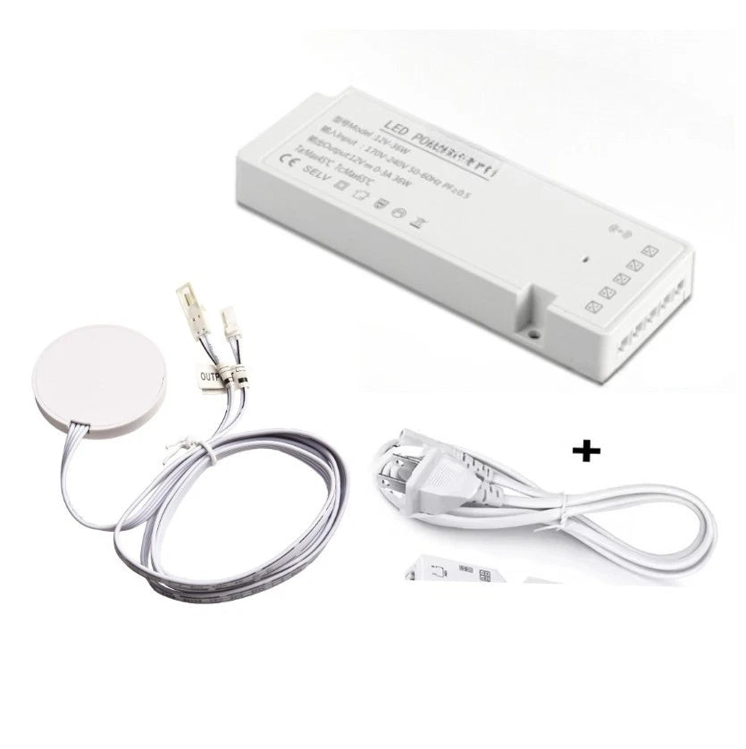 Touch Switch LED Cabinet Light Adapter 12V DC Transformer for Home Use