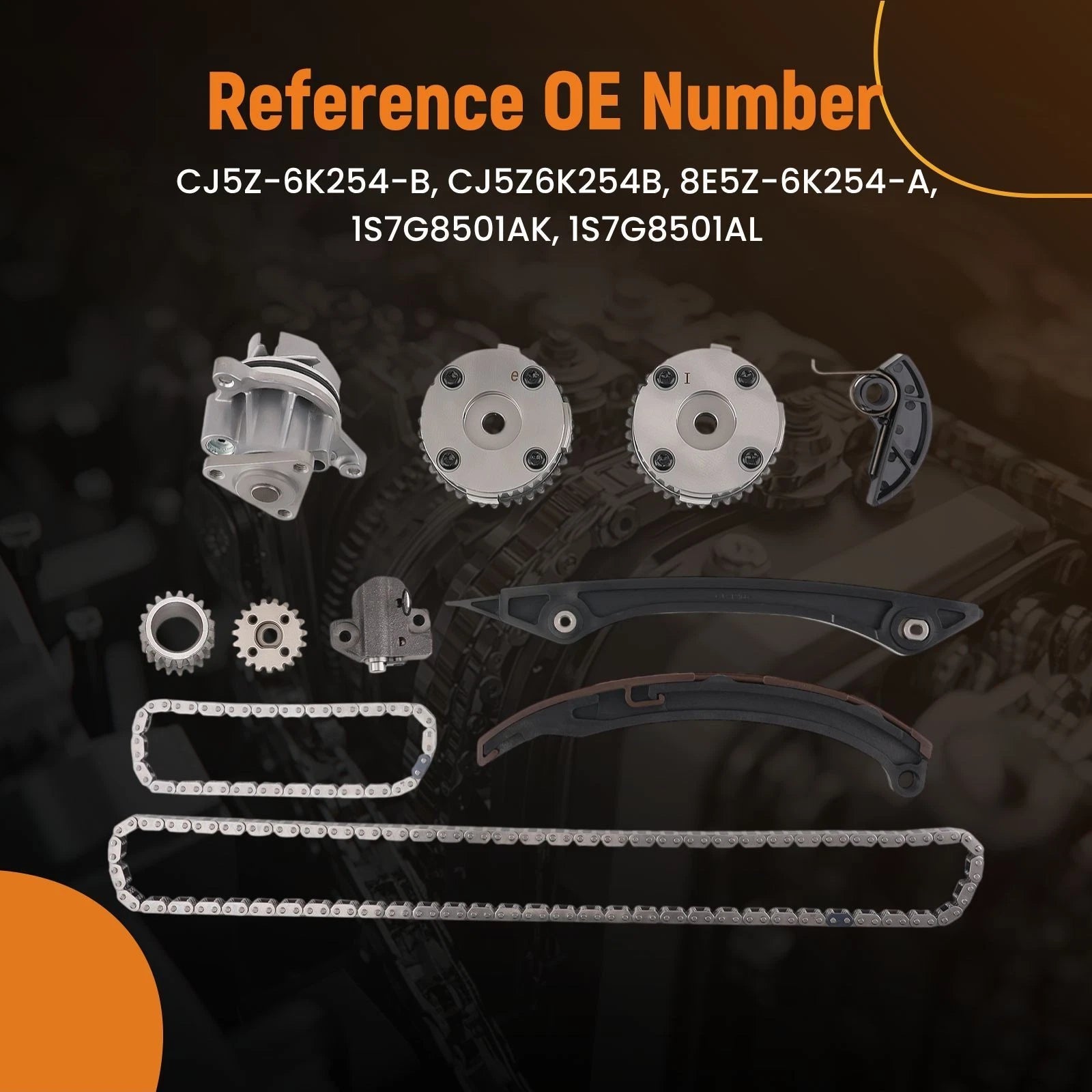 Engine Timing Chain Set for Ford Focus 2.0L (2012–2017) CP9Z6K255A