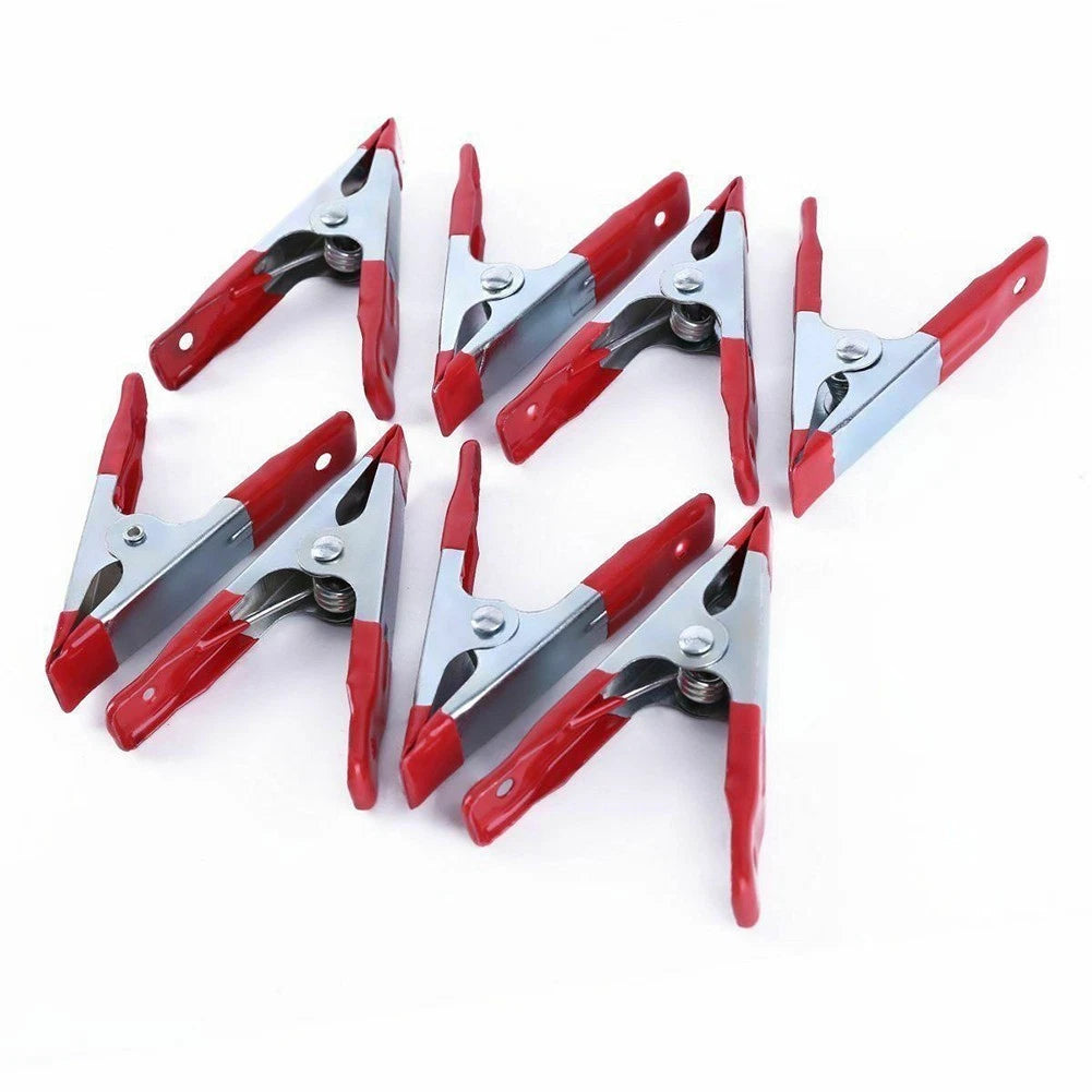 8 PCS 50mm Metal Spring Clamp Set Clips for Crafts