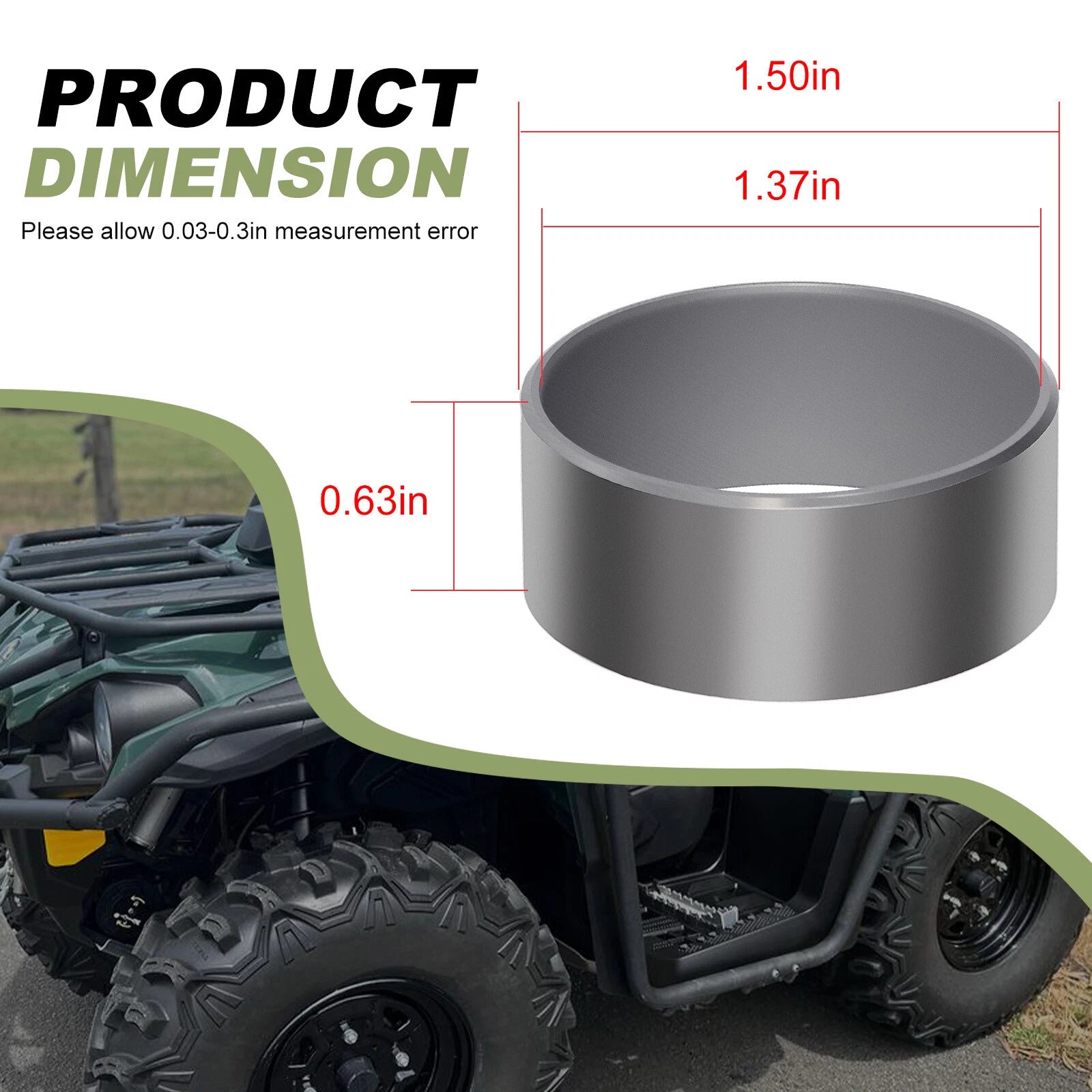 Prop Drive Shaft Wear Ring for Can-Am Commander 800/800R/1000/1000R (2011–2019)