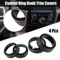 AC Switch Knob Cover Ring Trim Fit for Dodge Ram 1500 (2009–2018) Pack