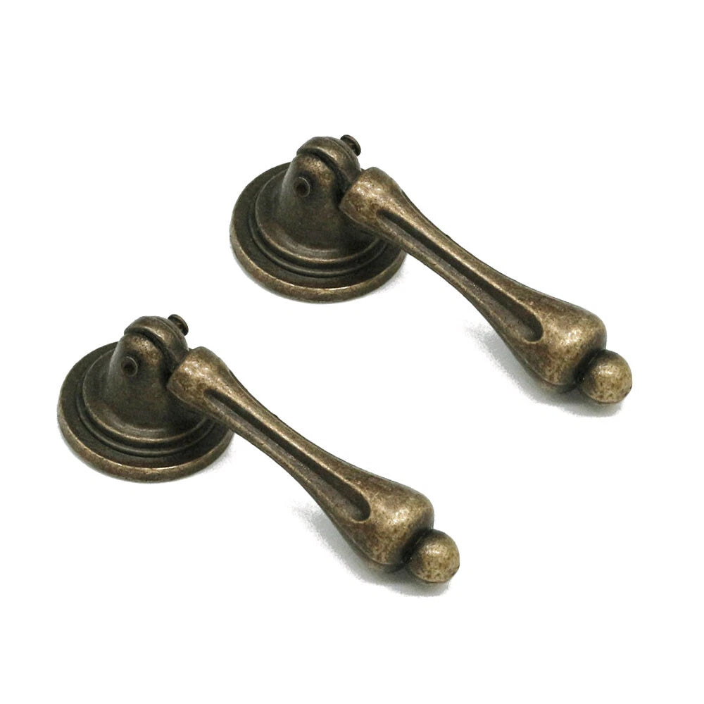 Set of 10 Antique Cupboard Pull Handles for Kitchen Cabinet (Fits )