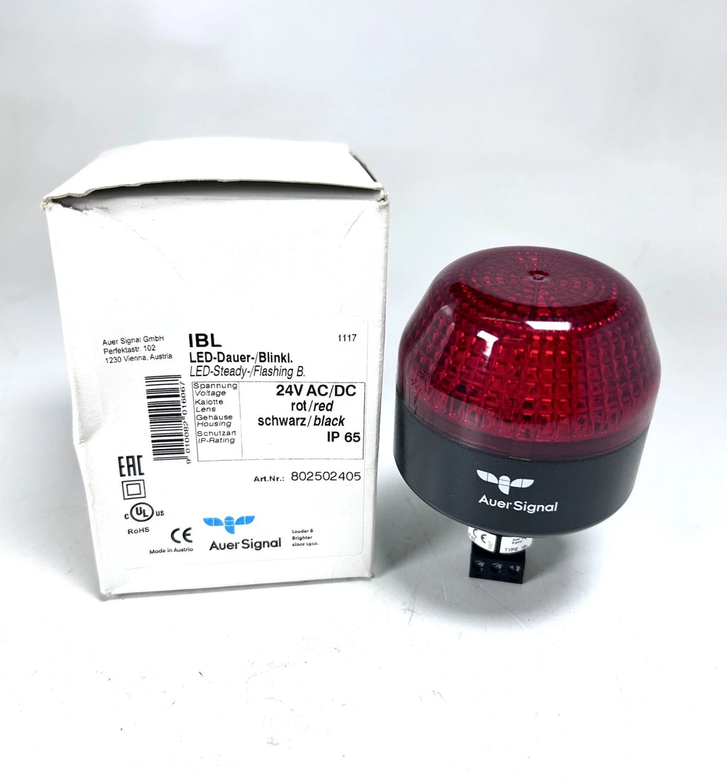 Blinking Red LED Flashing Light for Auer Signal 802502405 (24V)
