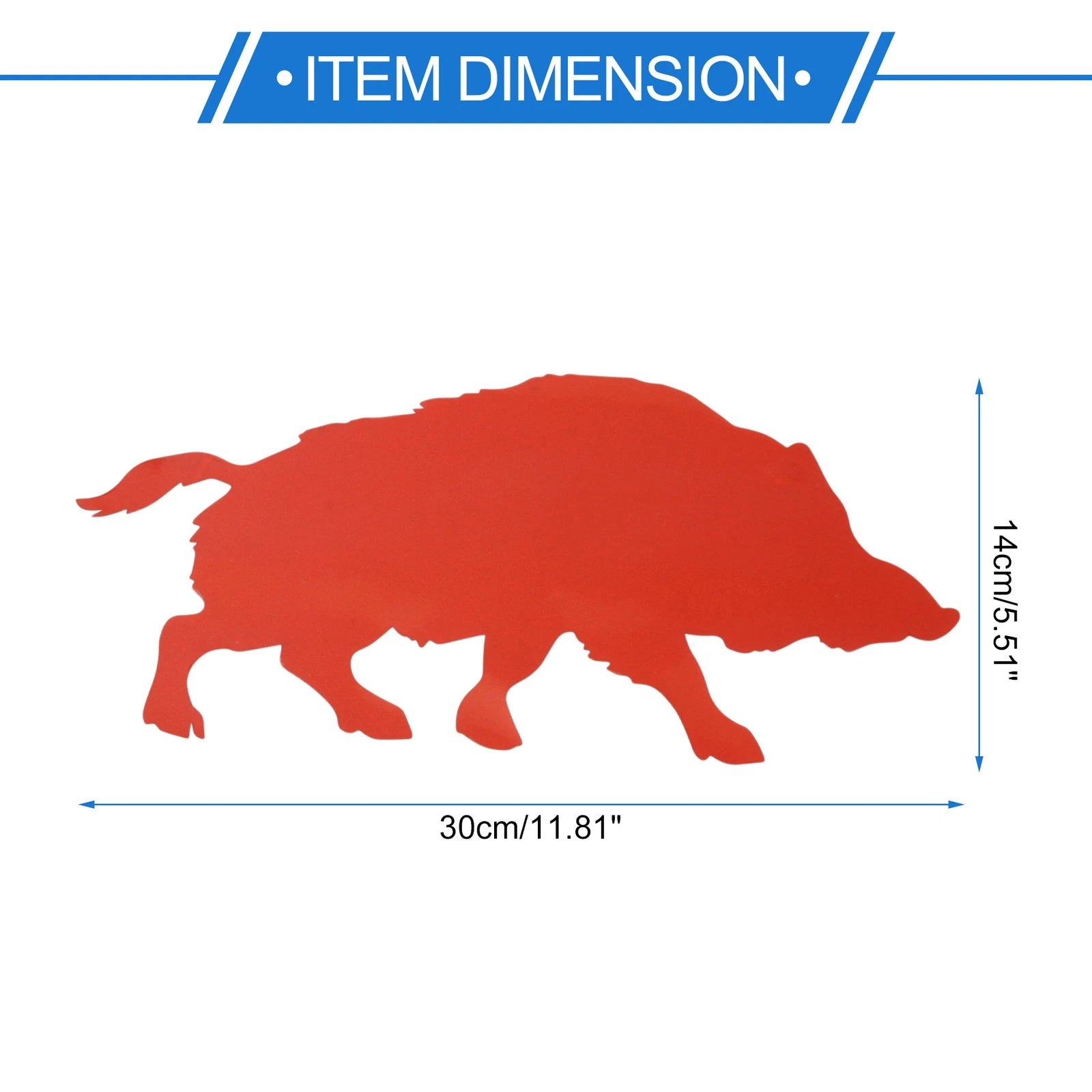 Reflective Bumper Decal for Wild Boar (1 Pcs)