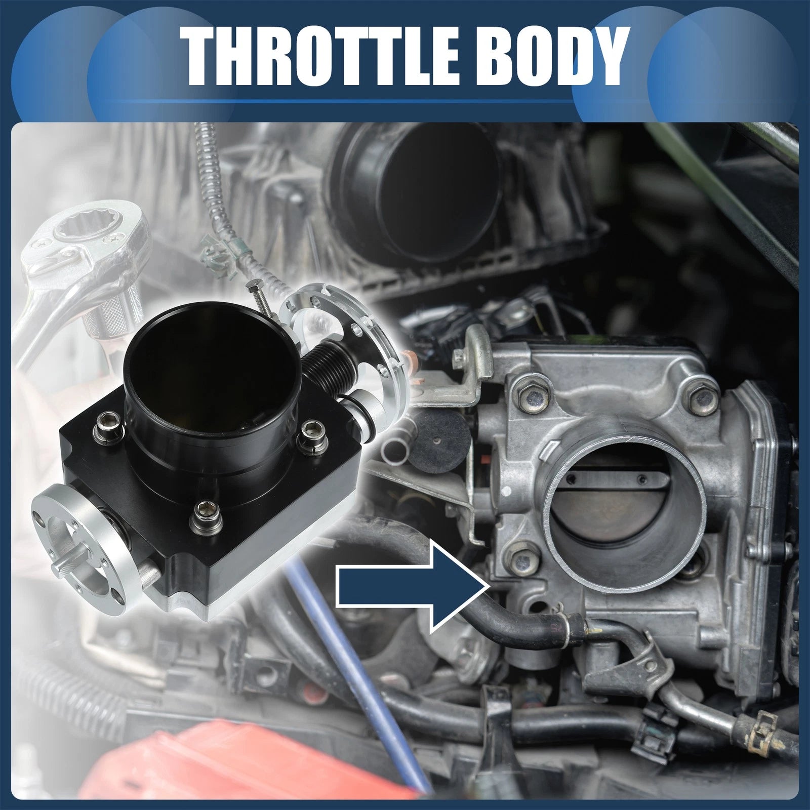 Throttle Body Assembly for Universal Vehicles (65mm/2.56")