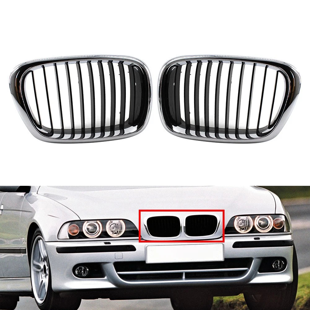Front Hood Kidney Grille for BMW 5-Series E39 (1997–2004) 51137005837, 51137005838