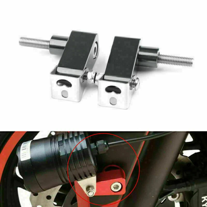2X Lower Fork Mount Spotlight Holder Bracket for XMAX 125/250/300 (2017–2023)