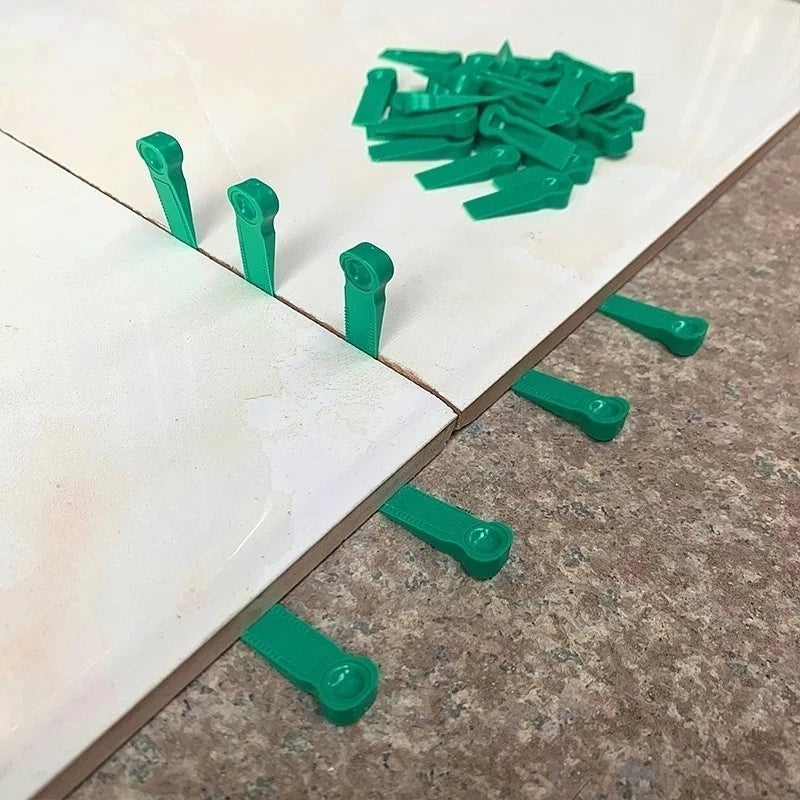 100 Pcs Reusable Positioning Clips for Tiling