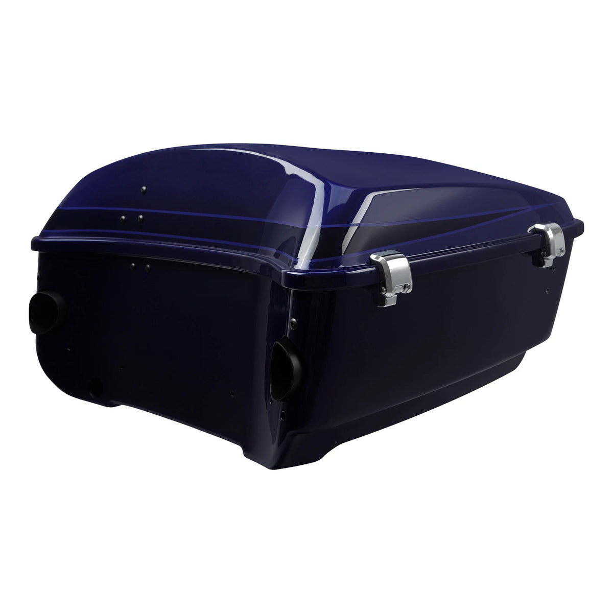 King Trunk for Harley Street Glide (2014–2024) Zephyr Blue/Black Sunglo