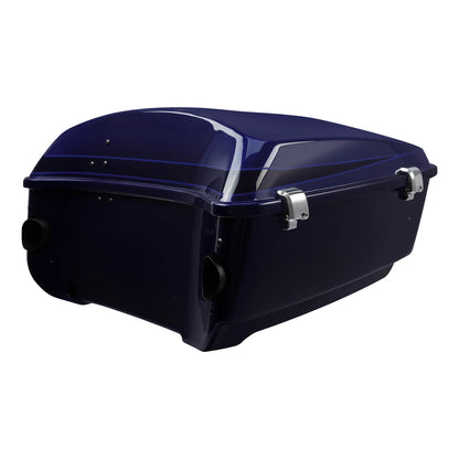 King Trunk for Harley Street Glide (2014–2024) Zephyr Blue/Black Sunglo