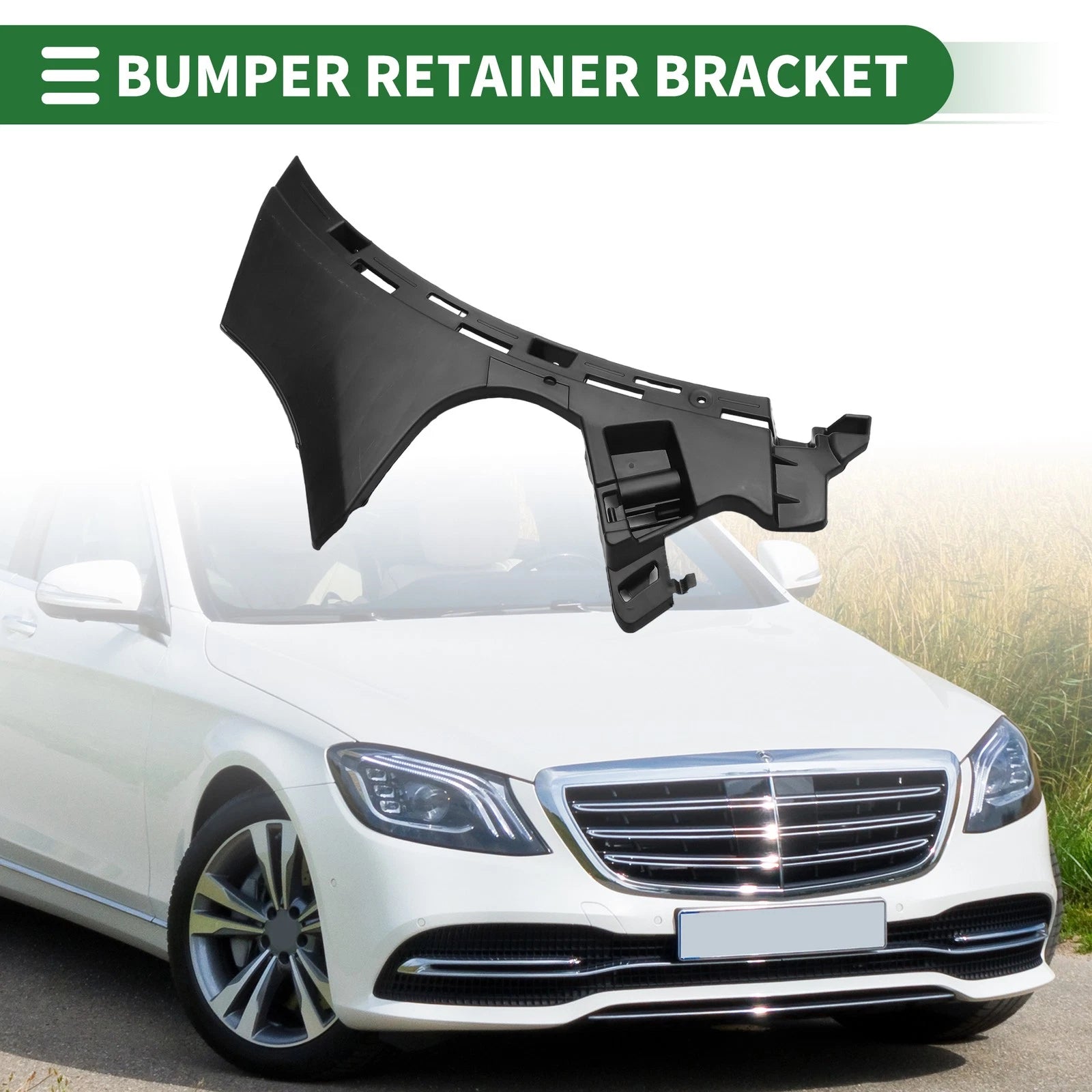 Left Front Bumper Retainer Bracket Replacement for Mercedes Benz GLC300 (2020–2022)