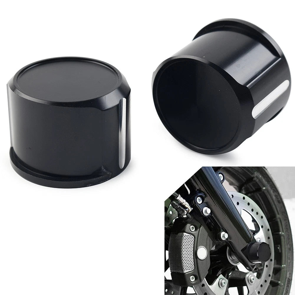 Front Axle Cap Nut Cover for Harley Dyna, Tri, Street Glide, Sportster 1200