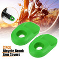 Crank Boot Protector Set Soft Plastic for Bike Cycling Crank Green (2 Pack)