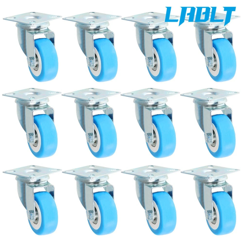 Set of 4 Swivel Caster Polyurethane Wheels for LABLT (12x2")