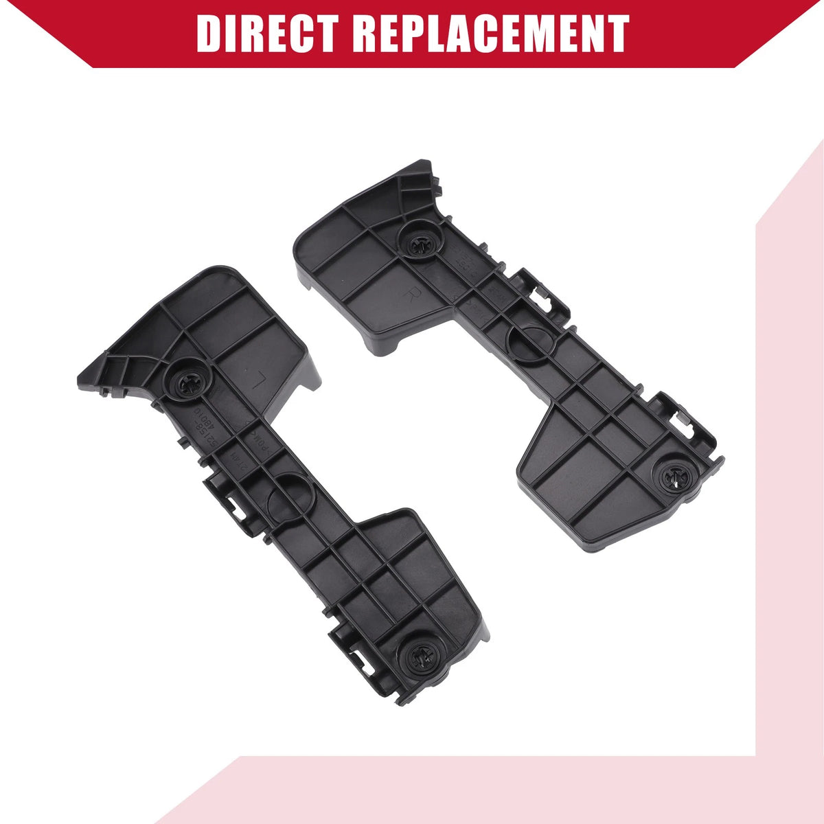 Pair Rear Bumper Bracket for Toyota Highlander (2008–2013) No. 521570E020/521580E020