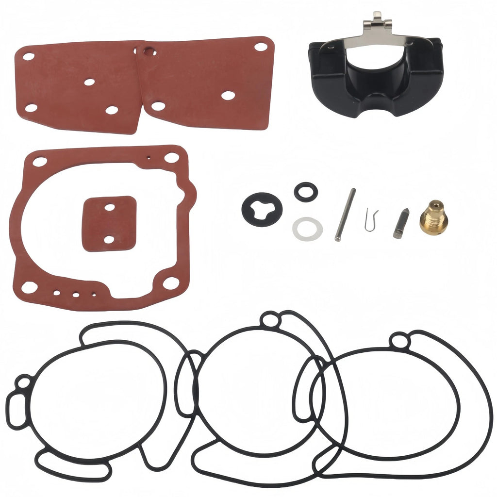 Carburetor Kit with Float for Evinrude Johnson 90-175 HP