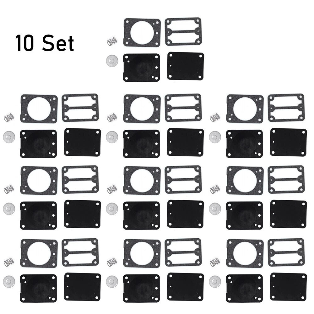 Set of 10 Fuel Pump Gasket Kit for B&S Stratton (693502, 42E000, 422000, 460000, 463000)