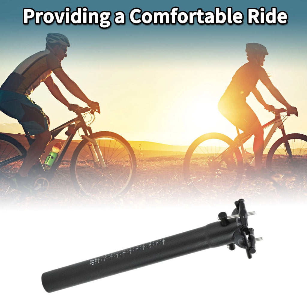 Seat Post 31.8x300mm Replacement for Bike Saddle Post Lightweight Matte Black