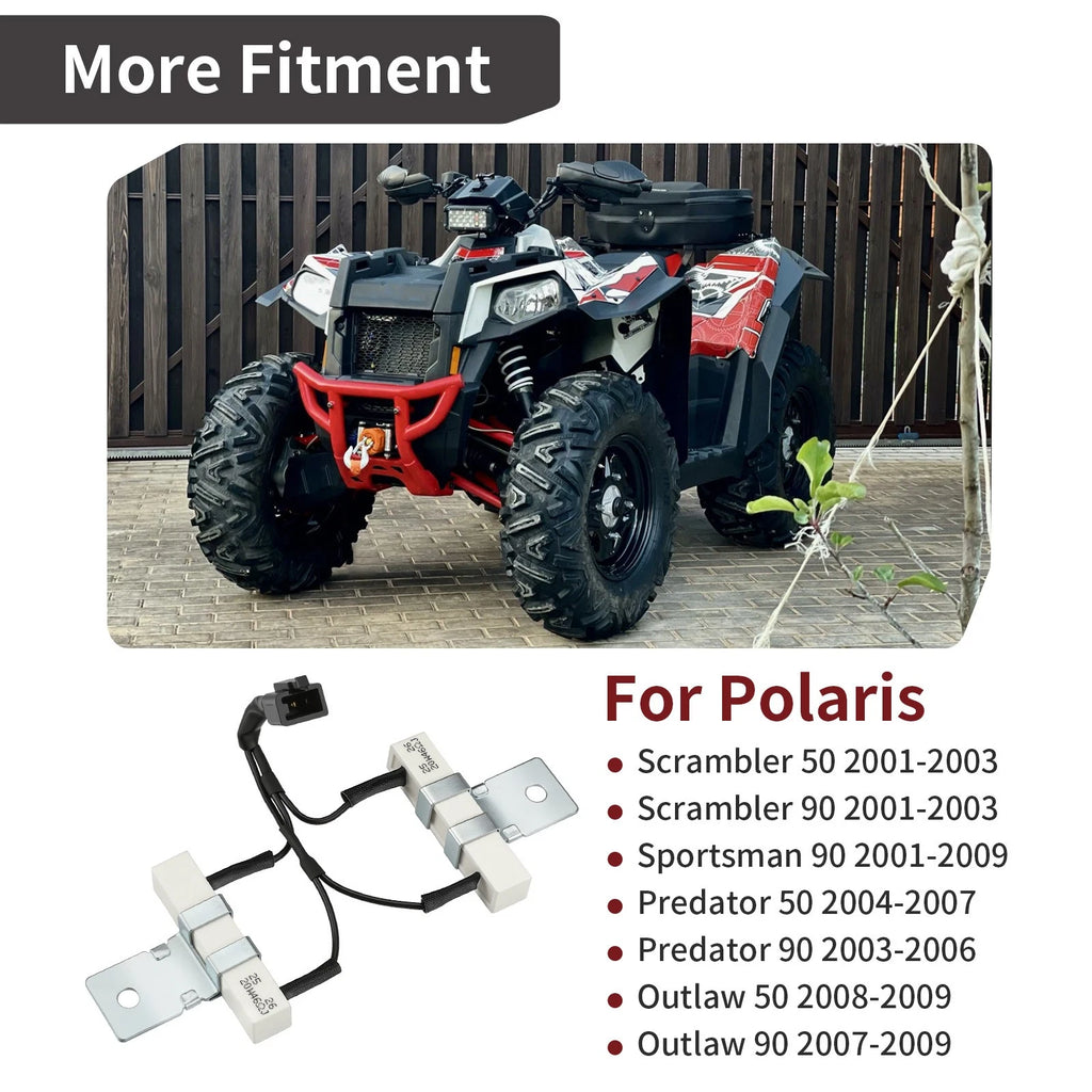 Resistor Assembly for Polaris Scrambler/Outlaw/Sportsman 50/90 (2001–2009) 0453315