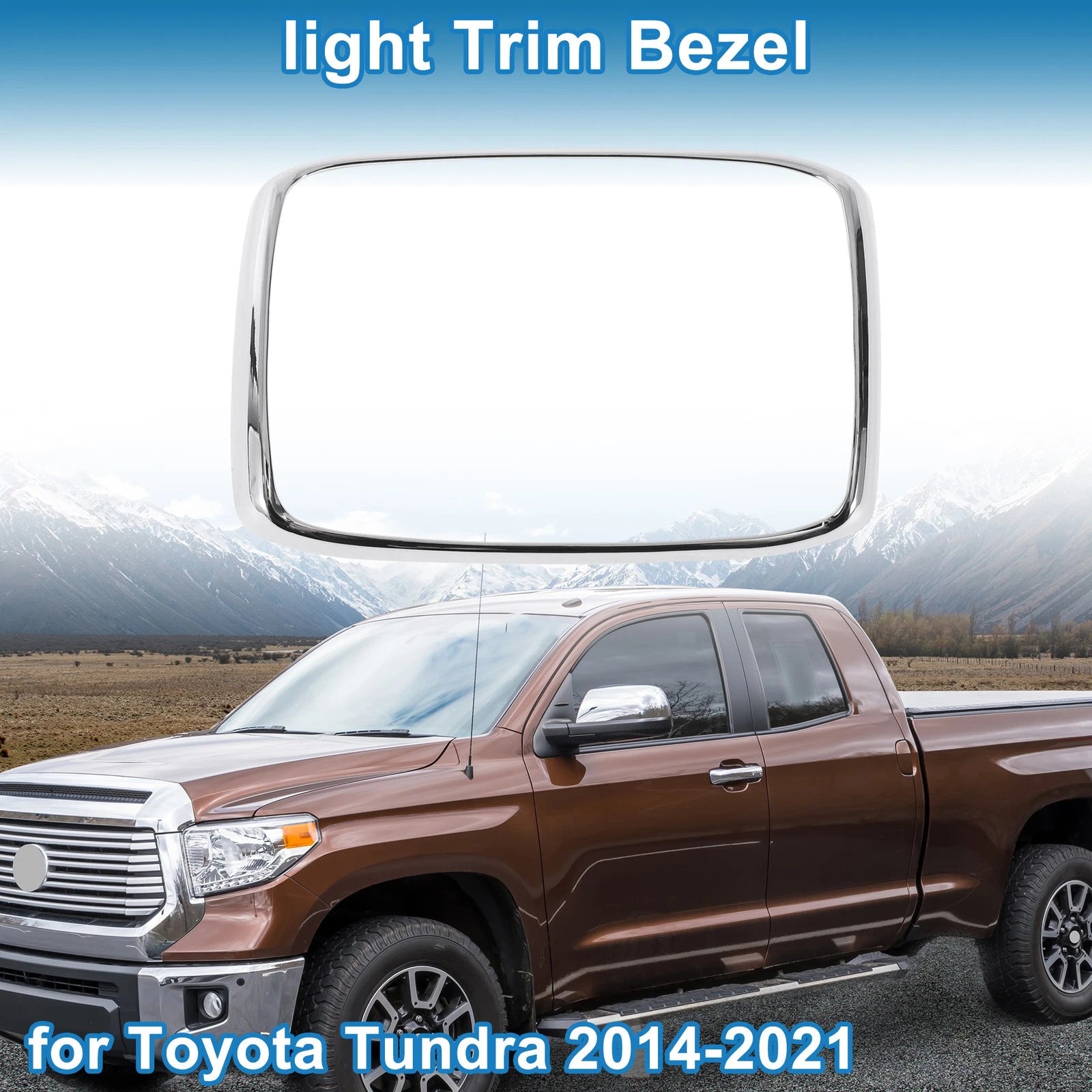 Rear Row Headlight Trim Bezel Replacement for Toyota Tundra (2014–2021)