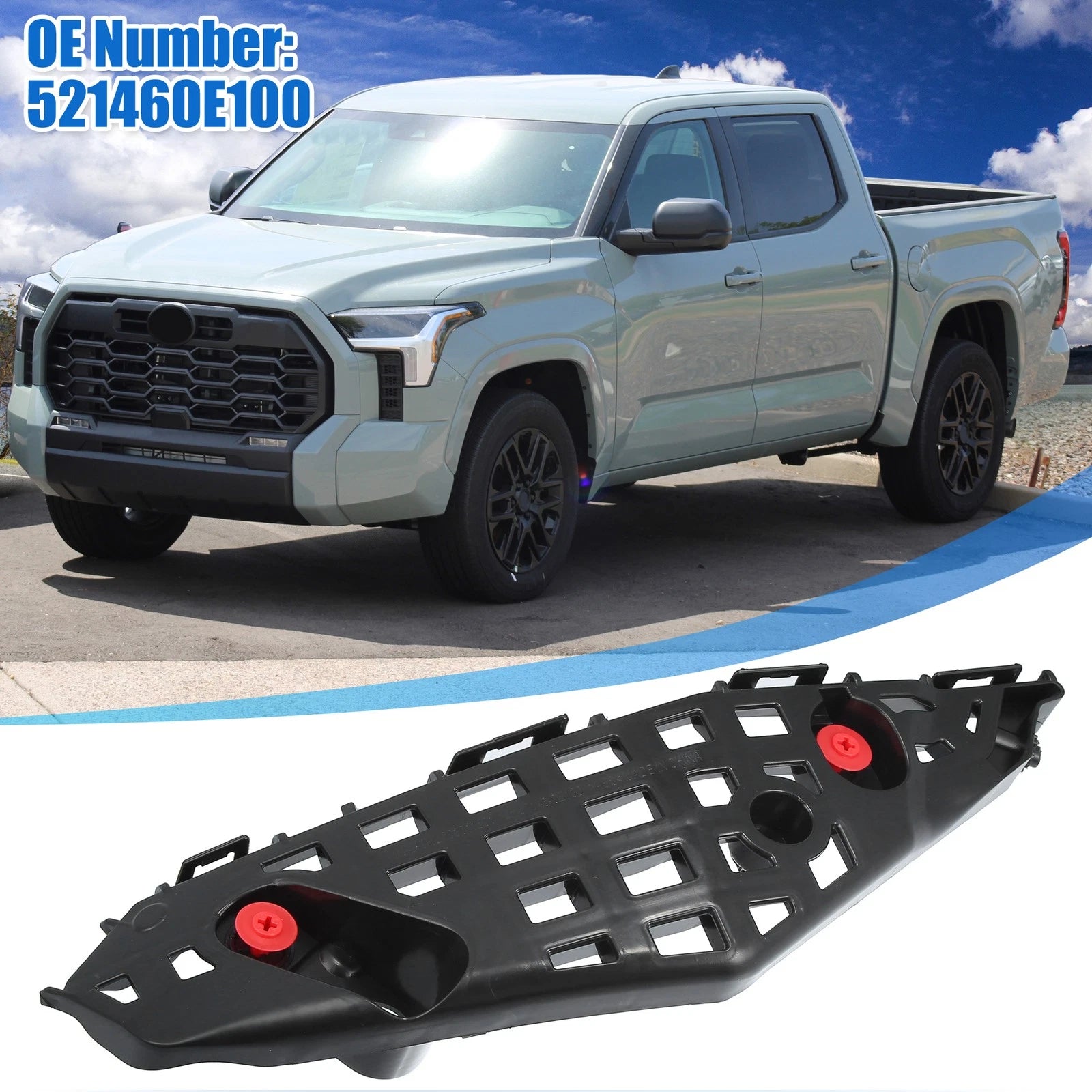 Front Left Bumper Bracket Retainer Spacer Mount for Toyota Highlander (2014–2019)