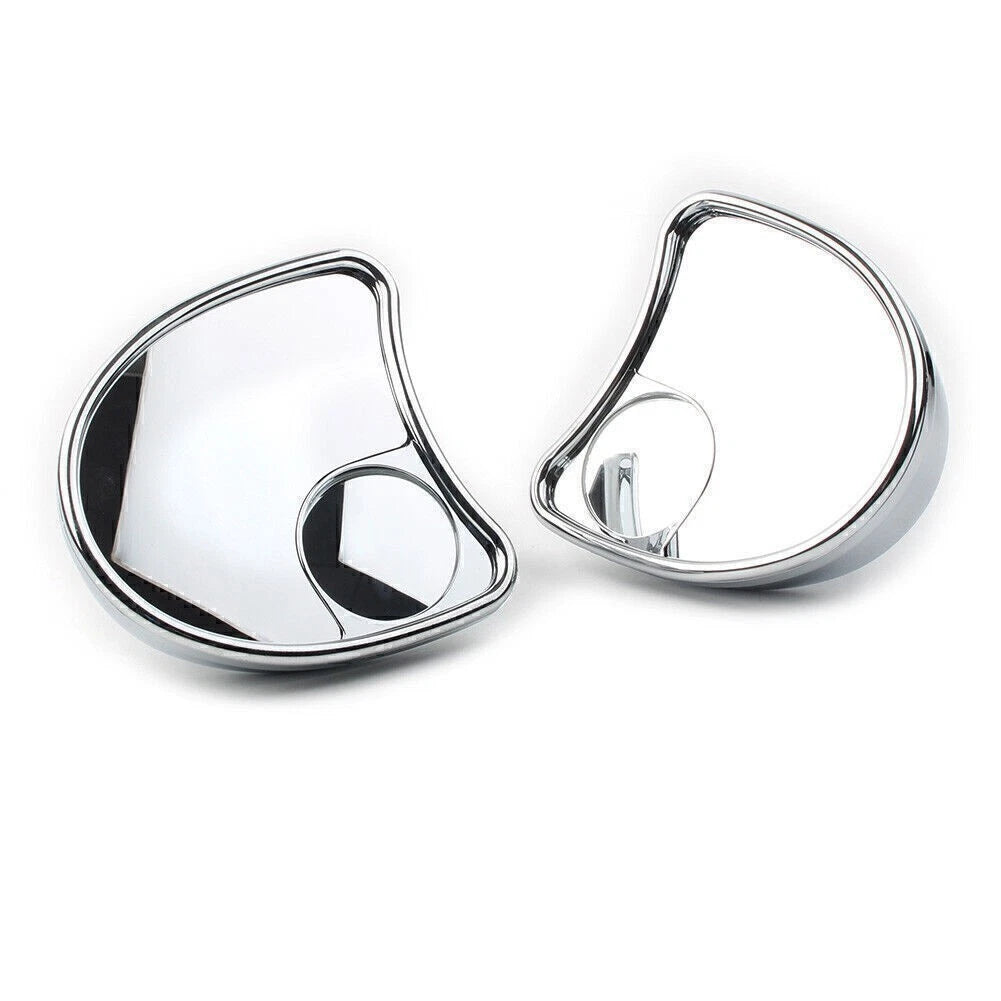 Chrome Fairing Mirror w/ Blind Spot for Harley Batwing Touring (2014–2023)
