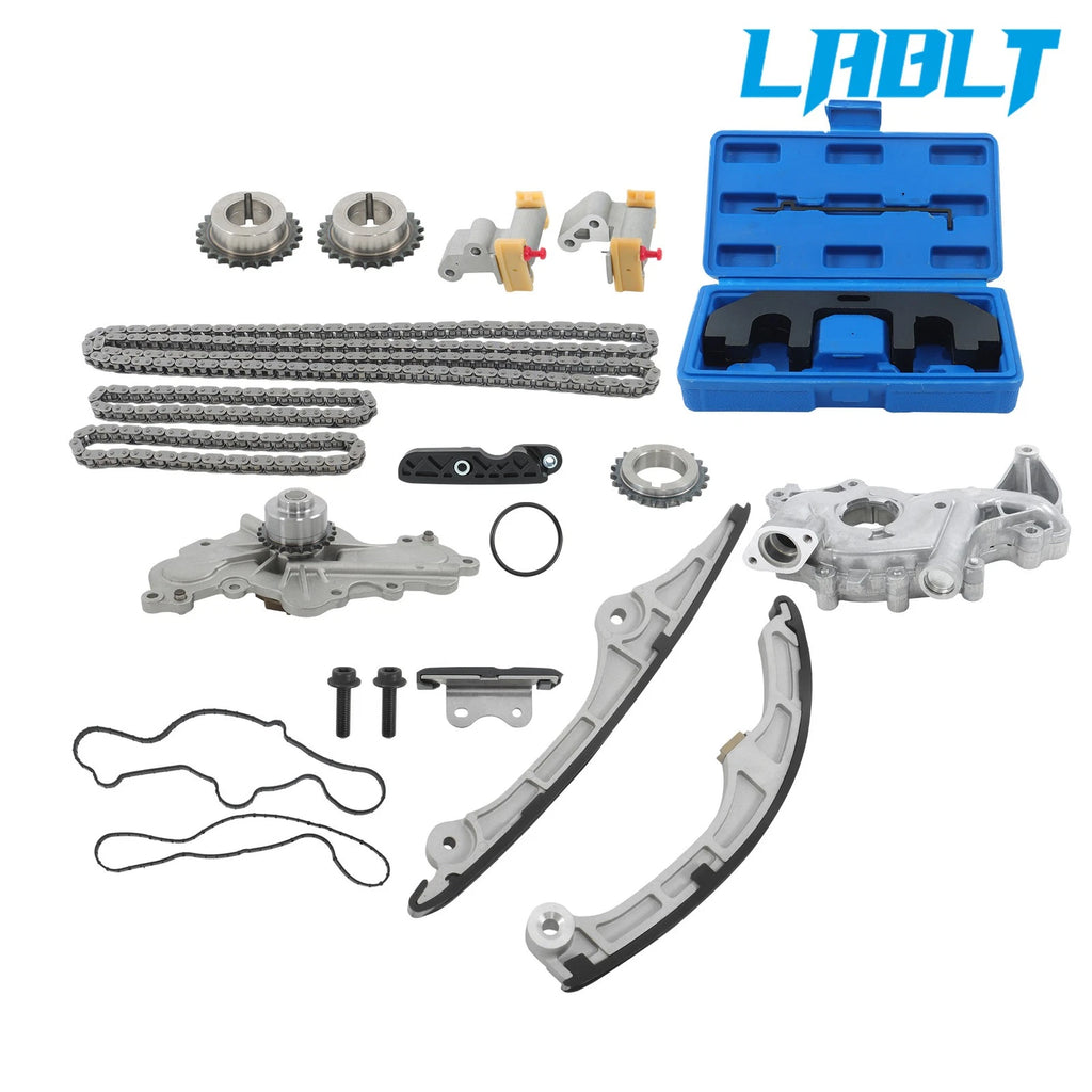 Timing Chain Water Oil Pump Set for Ford Taurus Flex Edge 3.5L (2007–2010)