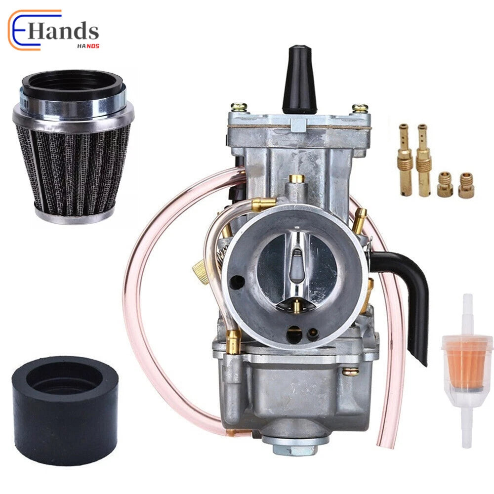 Carburetor & Air Filter for Kawasaki KX80 KX100 KX125 (32mm, 100cc-200cc)