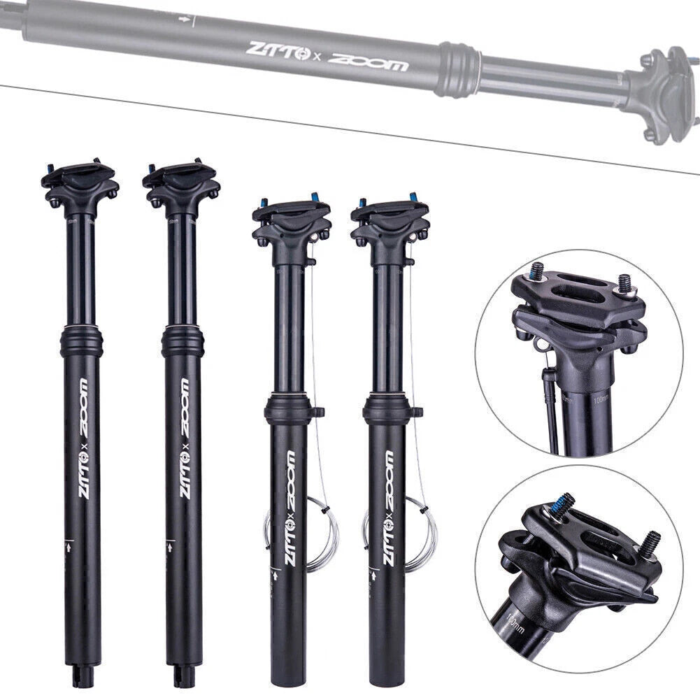 Adjustable Dropper Seat Post for MTB Bike (100mm Travel)