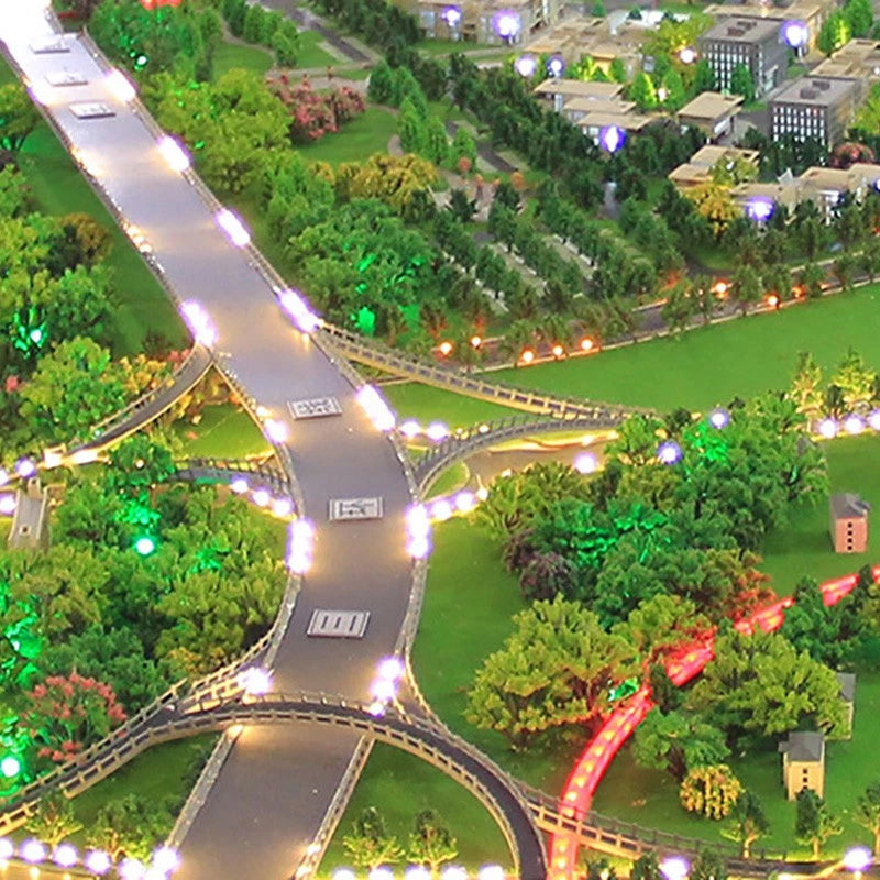 50pcs Miniature Trees for Model Train Railroad Scenery