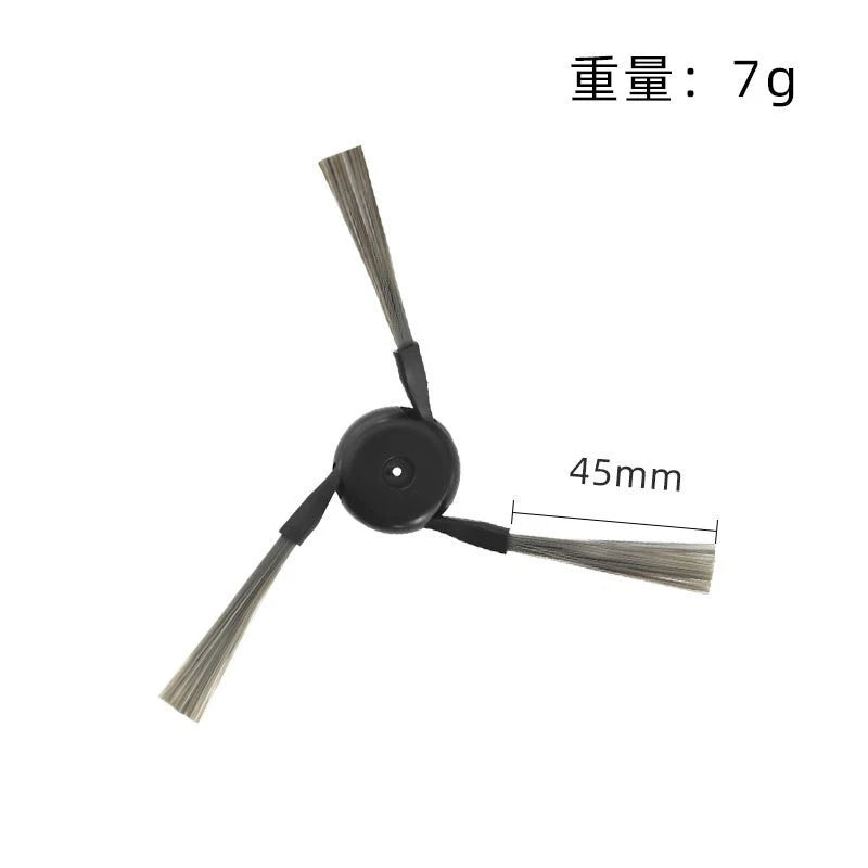 6pcs Nylon Plastic Side Brushes for Dreame F21 F21 Plus (2021–2023)