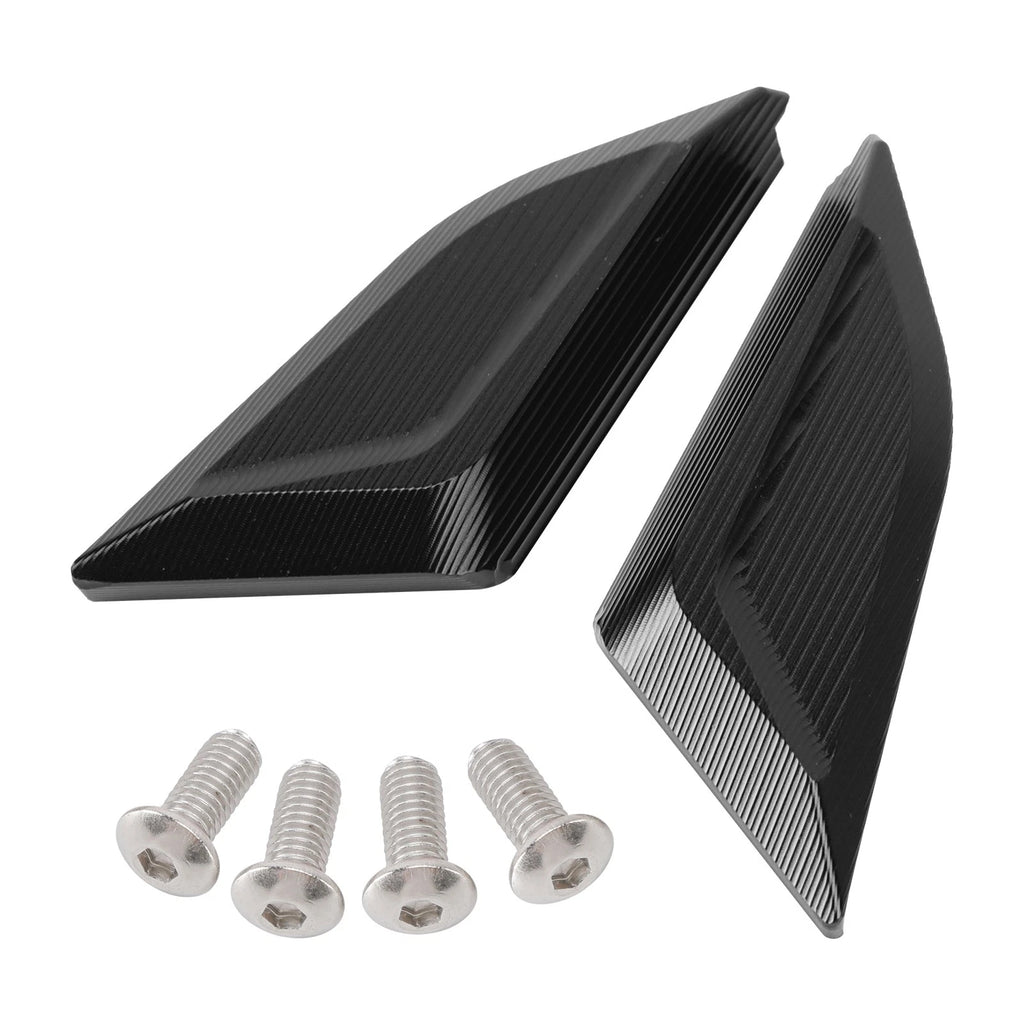 Billet Black Mirror Block Off Plates for Ducati Panigale V4/S/R V2 (2018–2024)